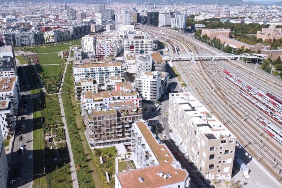 Quartiersentwicklung mit Baugemeinschaften: "Bikes and Rails" im Sonnwendviertel