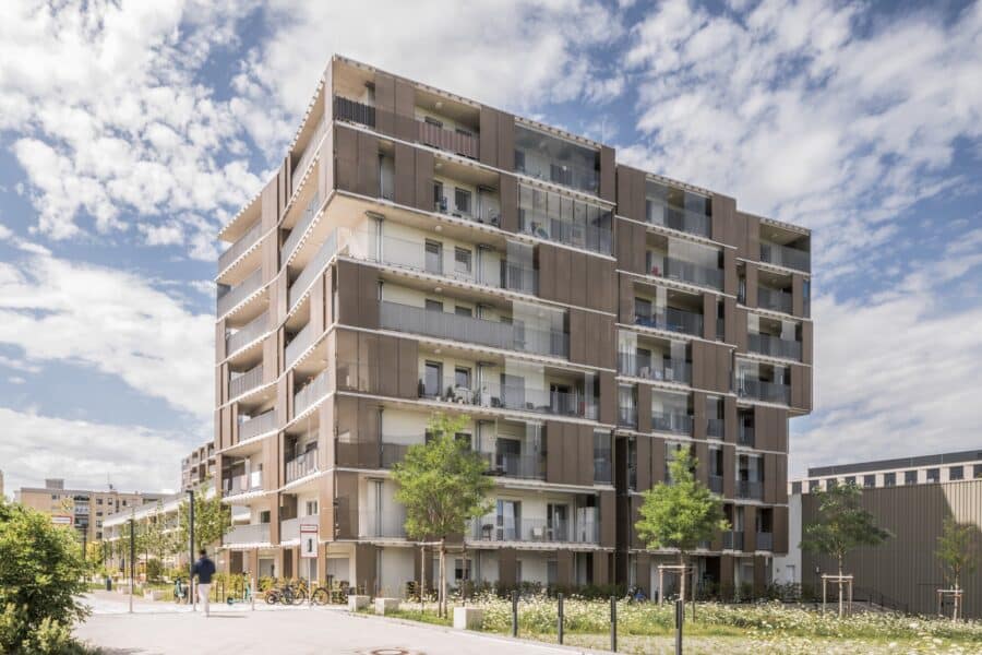 Gemischt genutztes Quartier mit Werkswohnungen in München – Quartier M