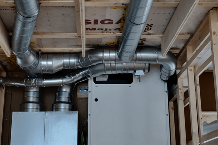 Wohnungslüftung mit kombinierten Systemen