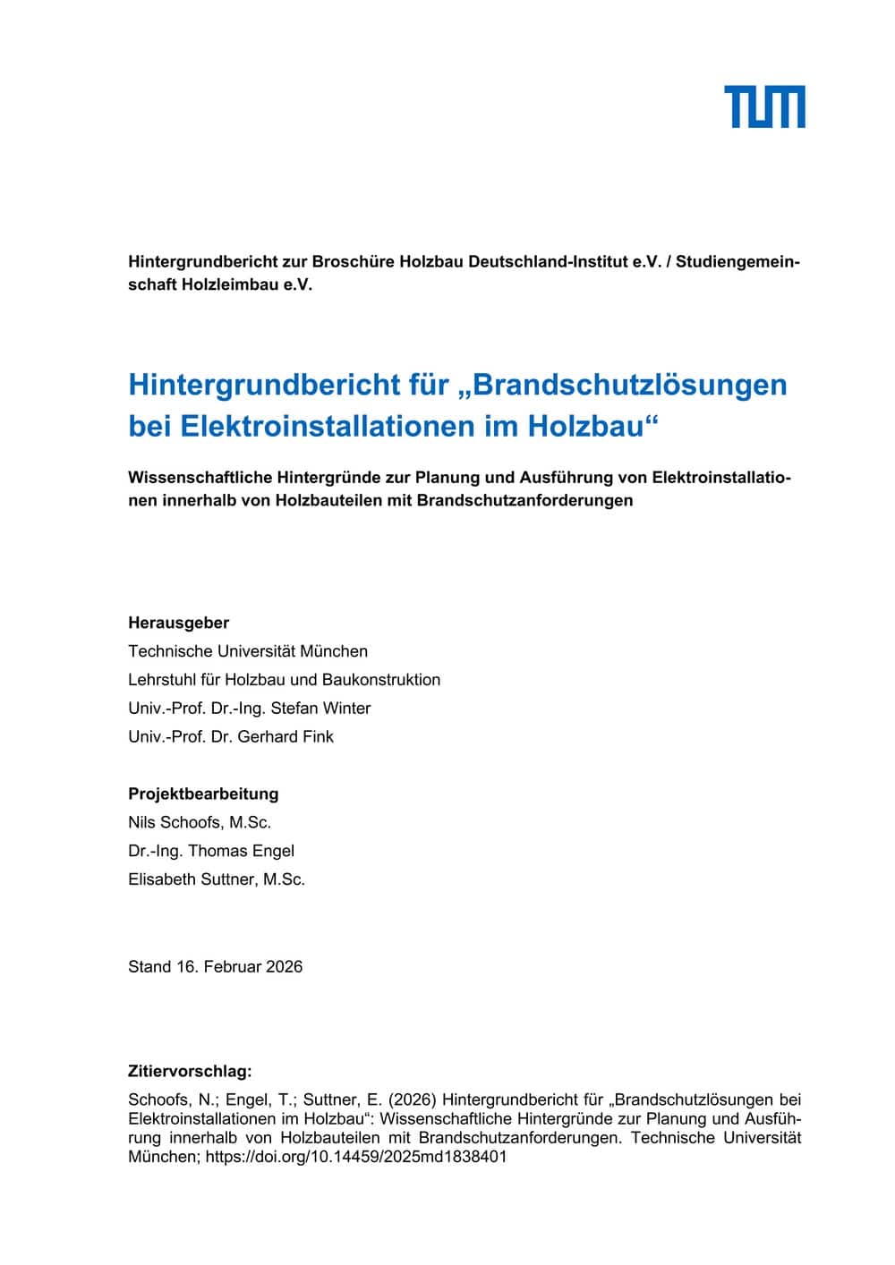 Brandschutzlösungen bei Elektroinstallationen im Holzbau